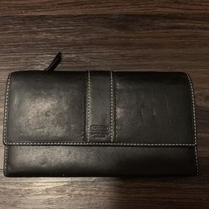 Coach Leather Trifold Wallet